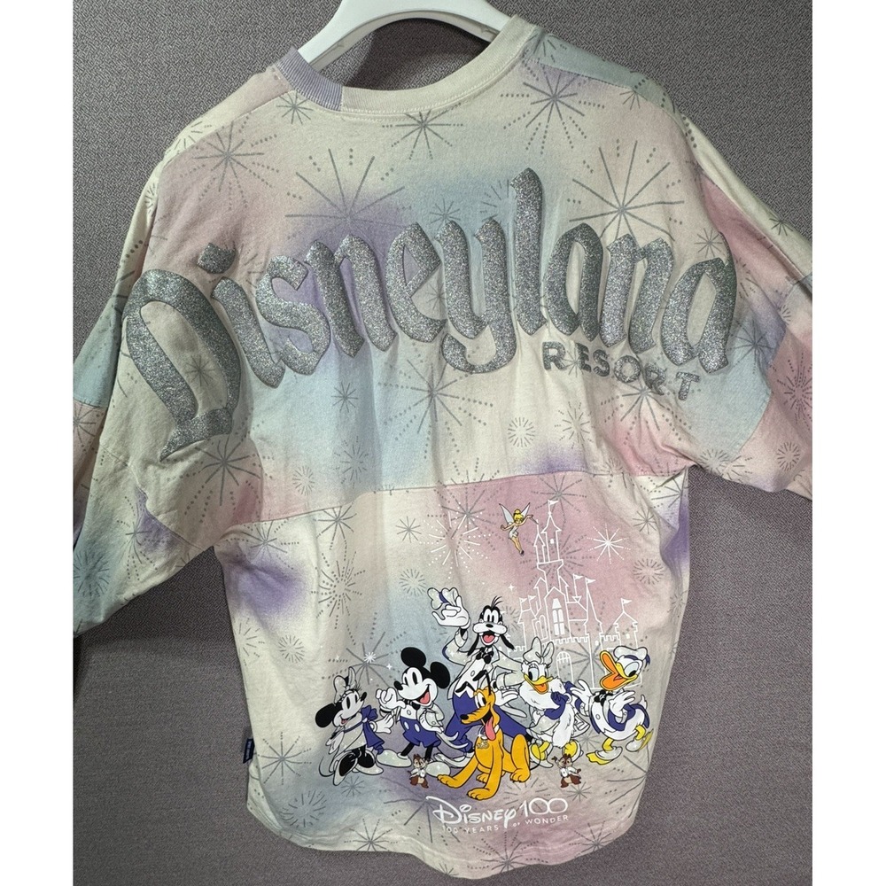Disney Spirit Jersey Size S Mickey Friends 100 Years Fireworks Disneyland Resort